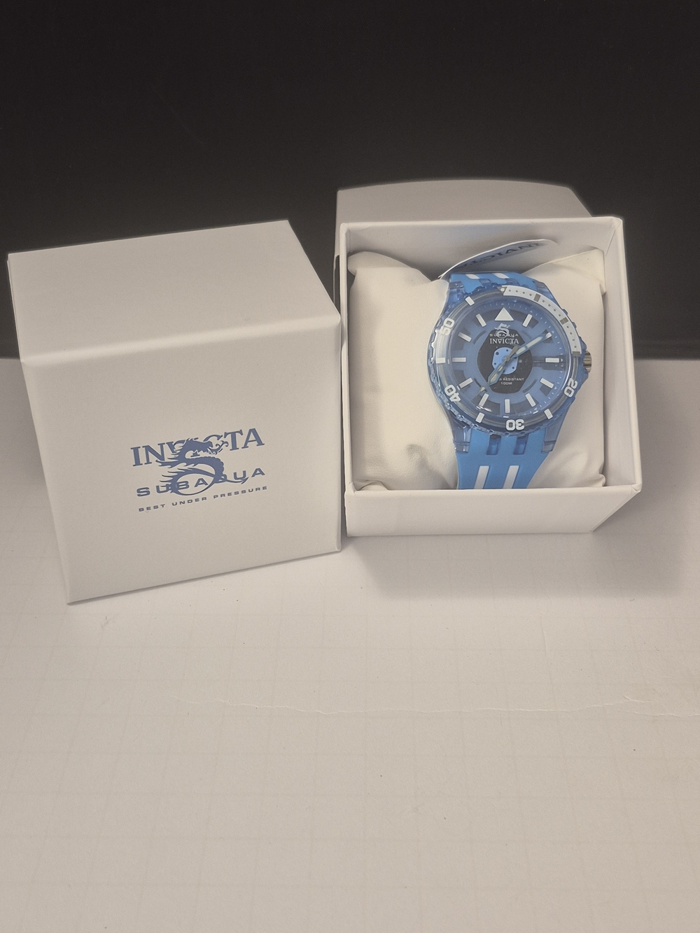 Invicta Pro Diver Style Blue Silicone Strap Watch